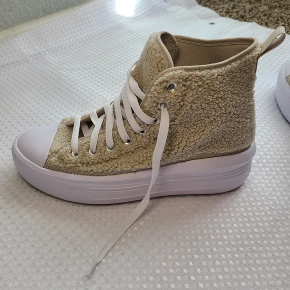 Rare Sherpa-Clad Converse Platform - Picture 9 of 13